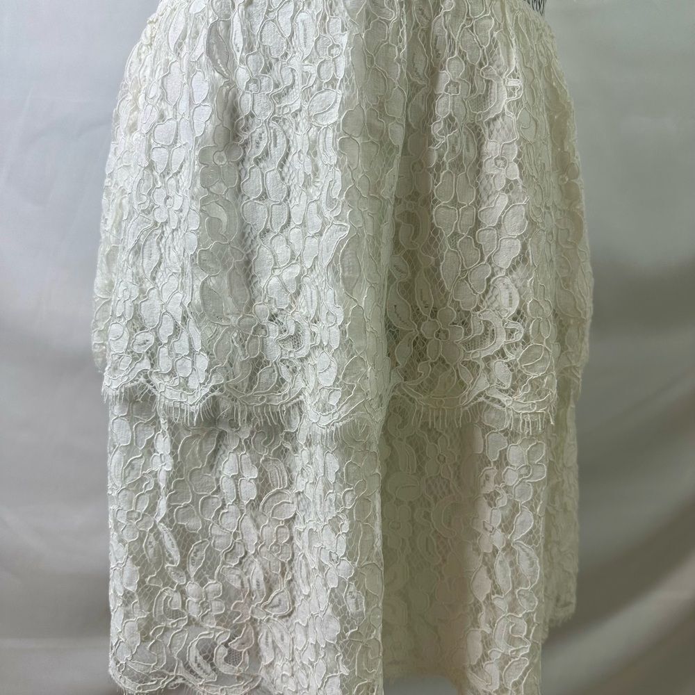 Bardot Charlotte Floral Lace Flutter Sleeve Sweetheart Mini Dress Size 6 NWT - Picture 7 of 14